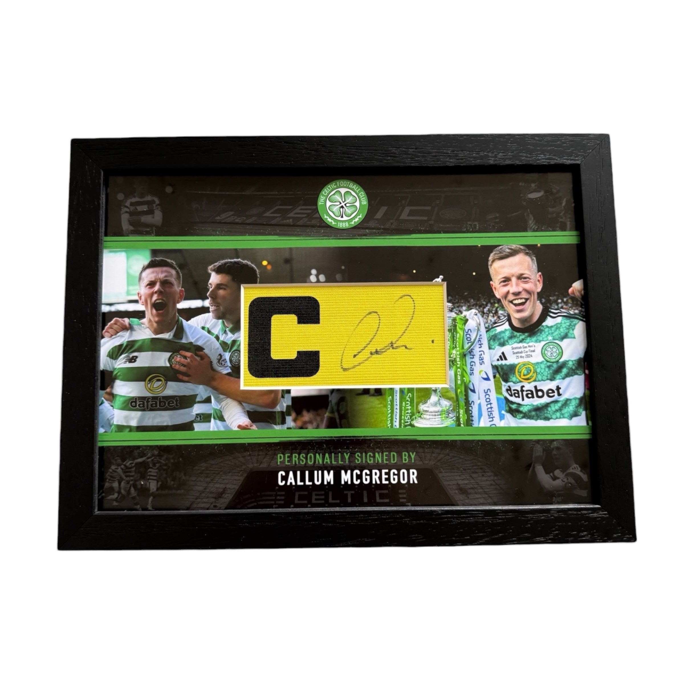 Callum McGregor Celtic Signed Armband Framed *RARE* *PROOF & COA*