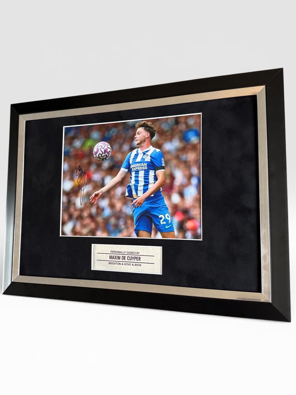 Maxim de Cuyper Brighton Signed Photo Framed Autograph Display *PROOF & COA*
