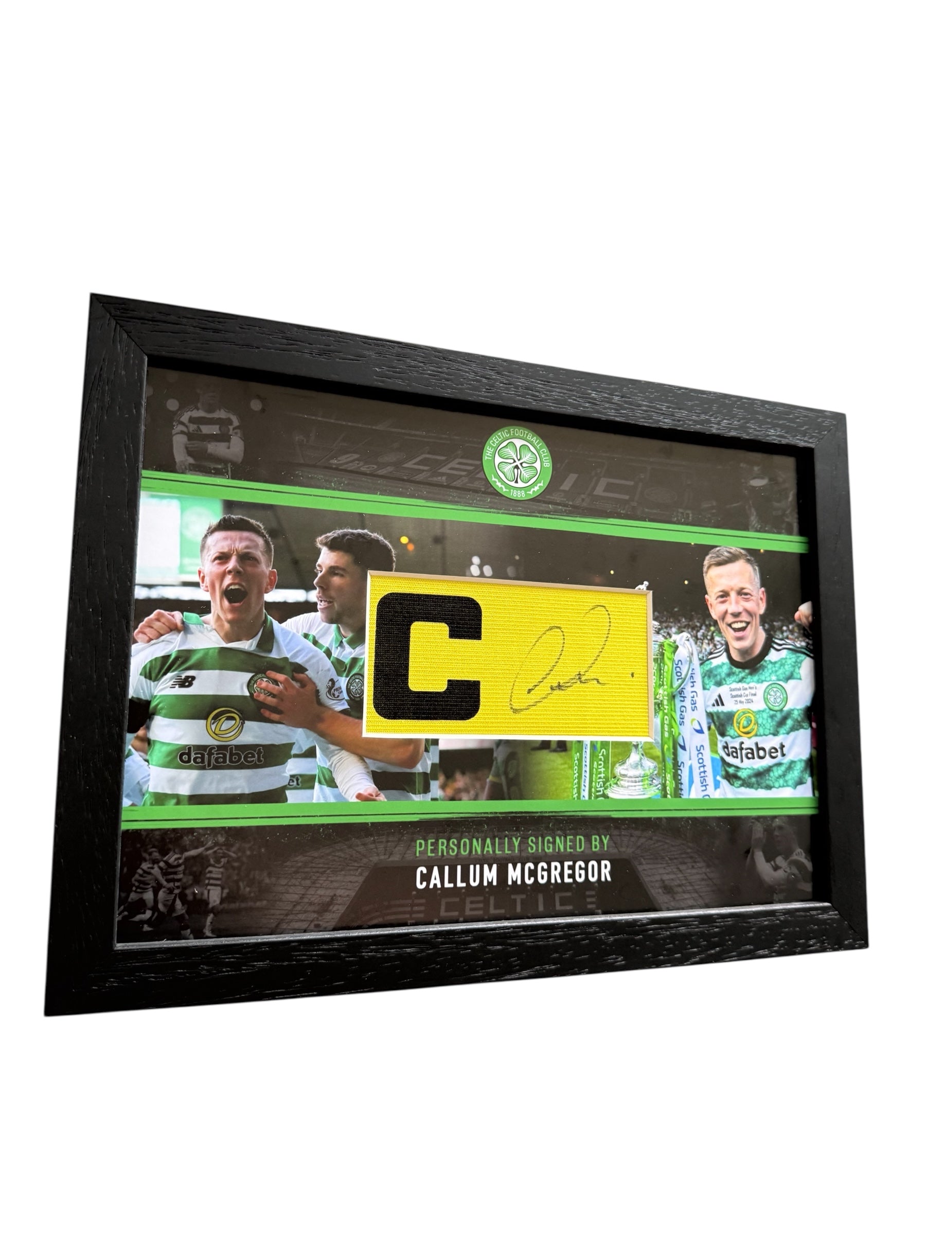 Callum McGregor Celtic Signed Armband Framed *RARE* *PROOF & COA*