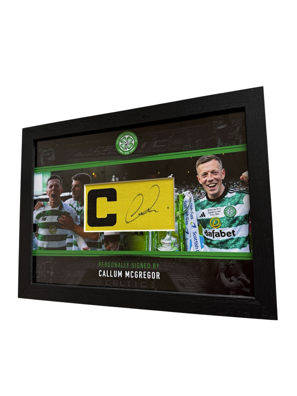 Callum McGregor Celtic Signed Armband Framed *RARE* *PROOF & COA*