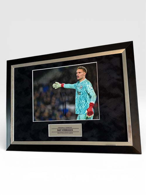 Bart Verburggen Hand Signed Photo Framed Display Brighton *RARE* PROOF & COA
