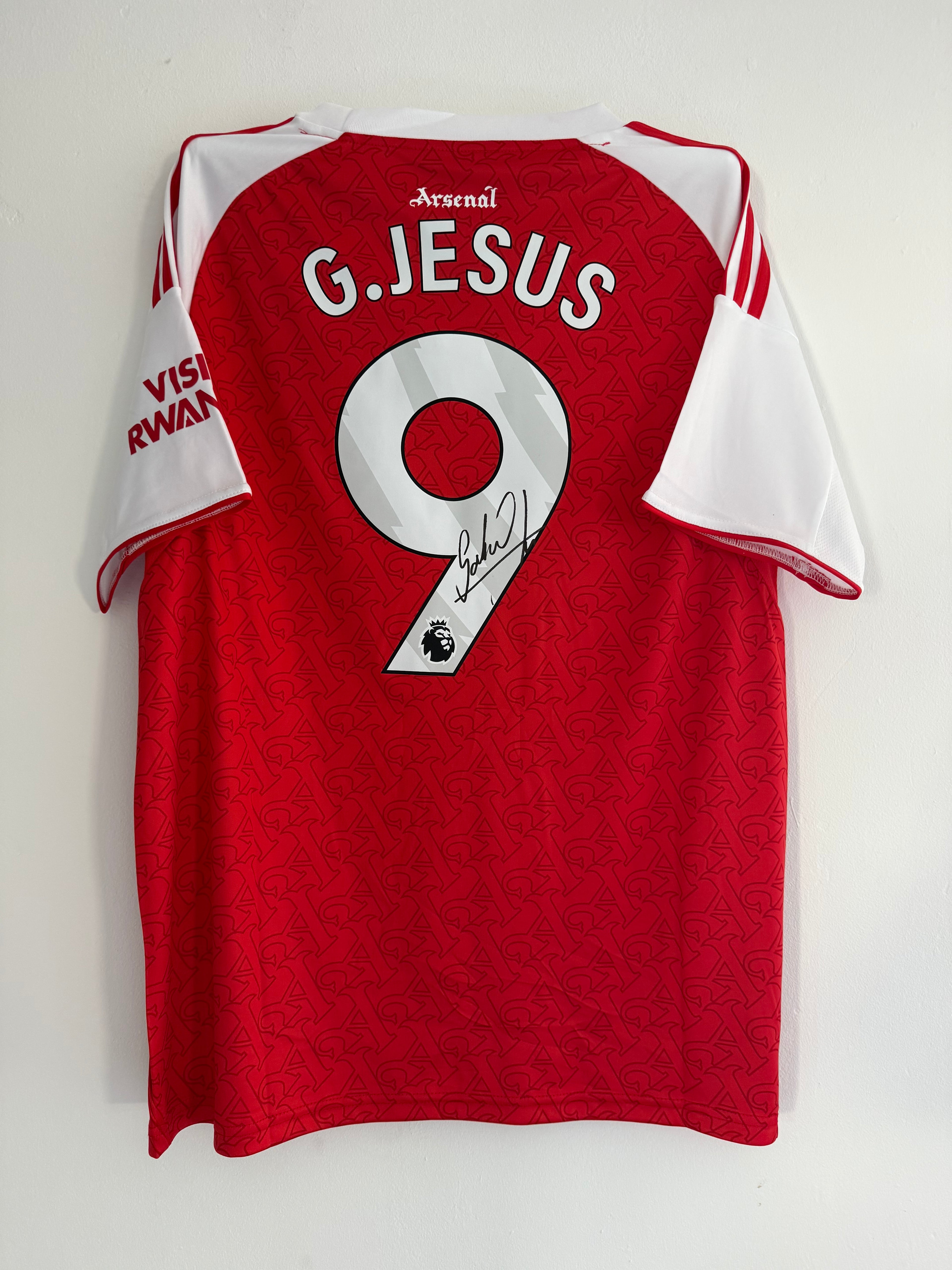 Gabriel Jesus Arsenal Signed Shirt 25/26 Home Shirt *PROOF & COA*
