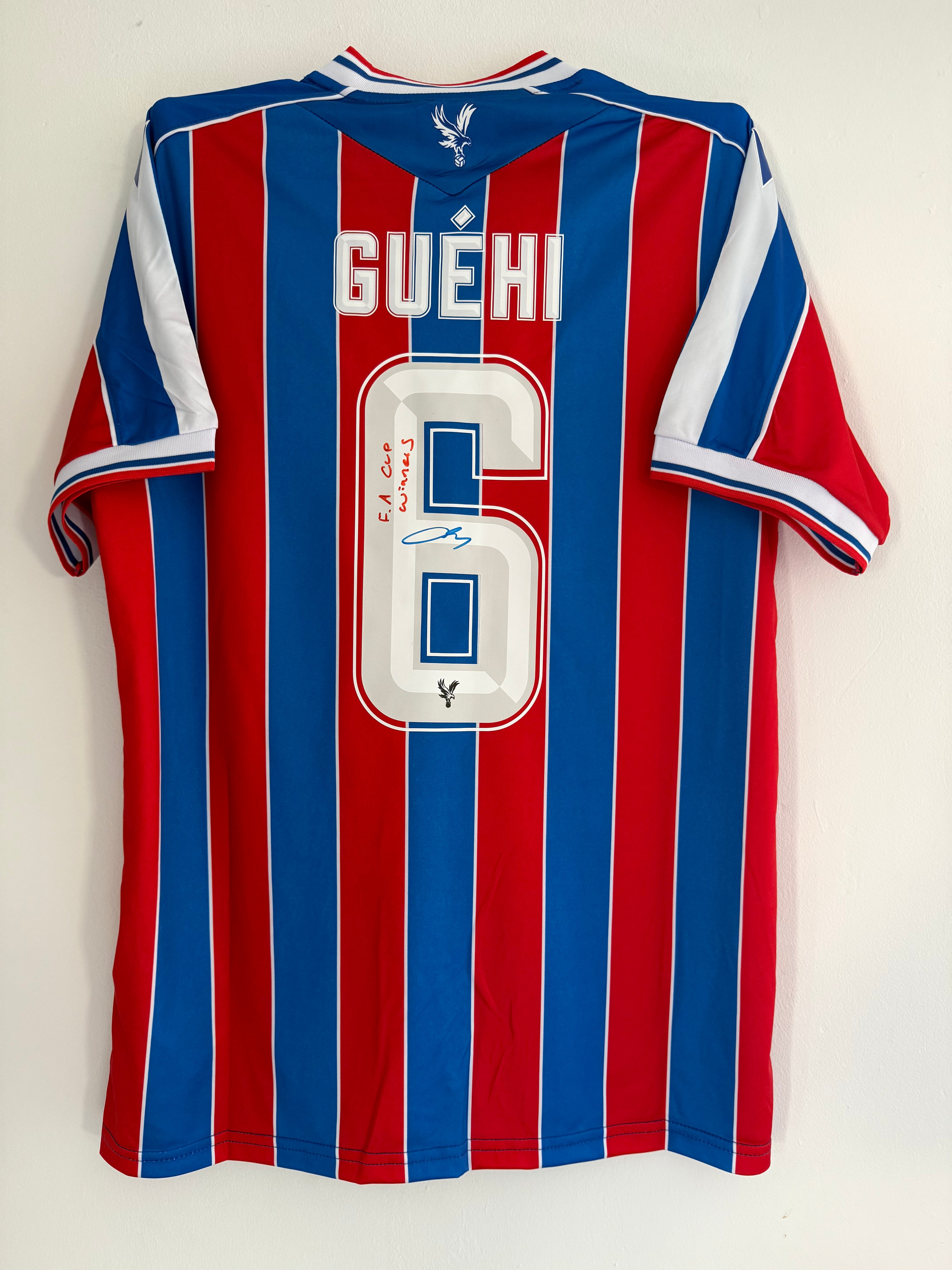 Marc Guehi Crystal Palace Signed Shirt *RARE* FA CUP WINNERS *PROOF & COA*