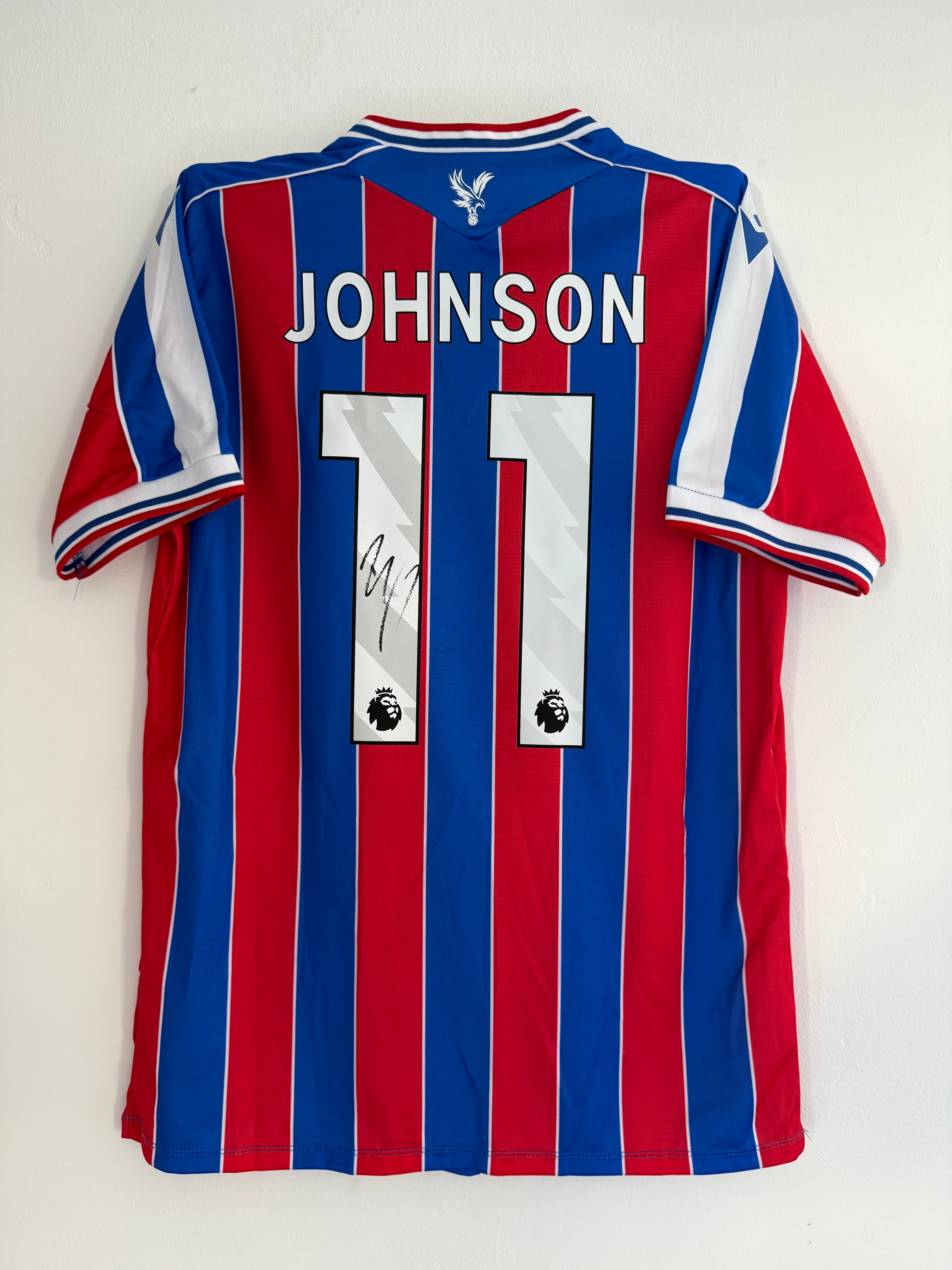 Brennan Johnson Crystal Palace Signed Shirt *25/26 Home* COA & PROOF