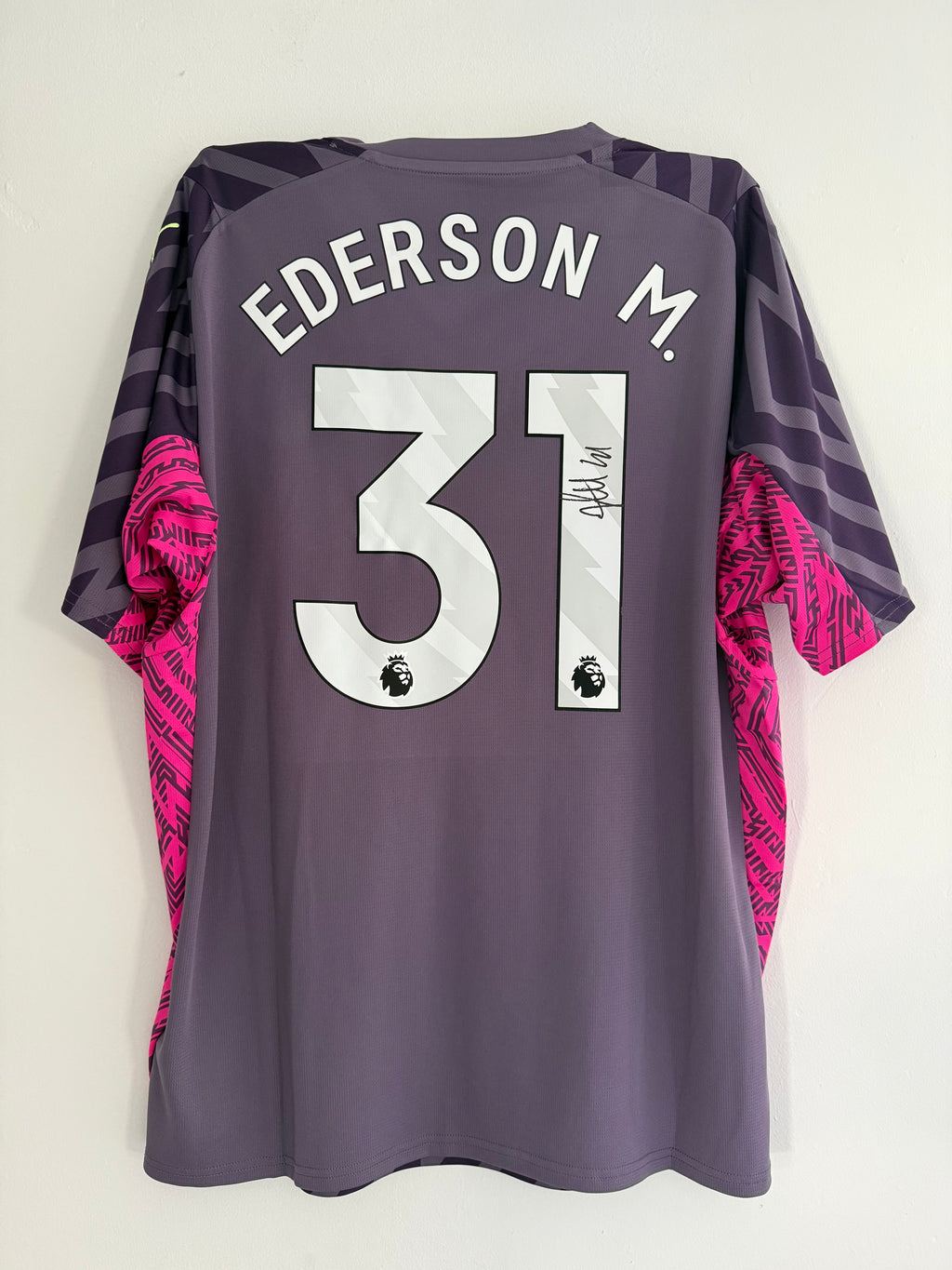 Ederson Manchester City Signed Goalkeeper Shirt *OFFICIAL SHIRT*  COA & PROOF
