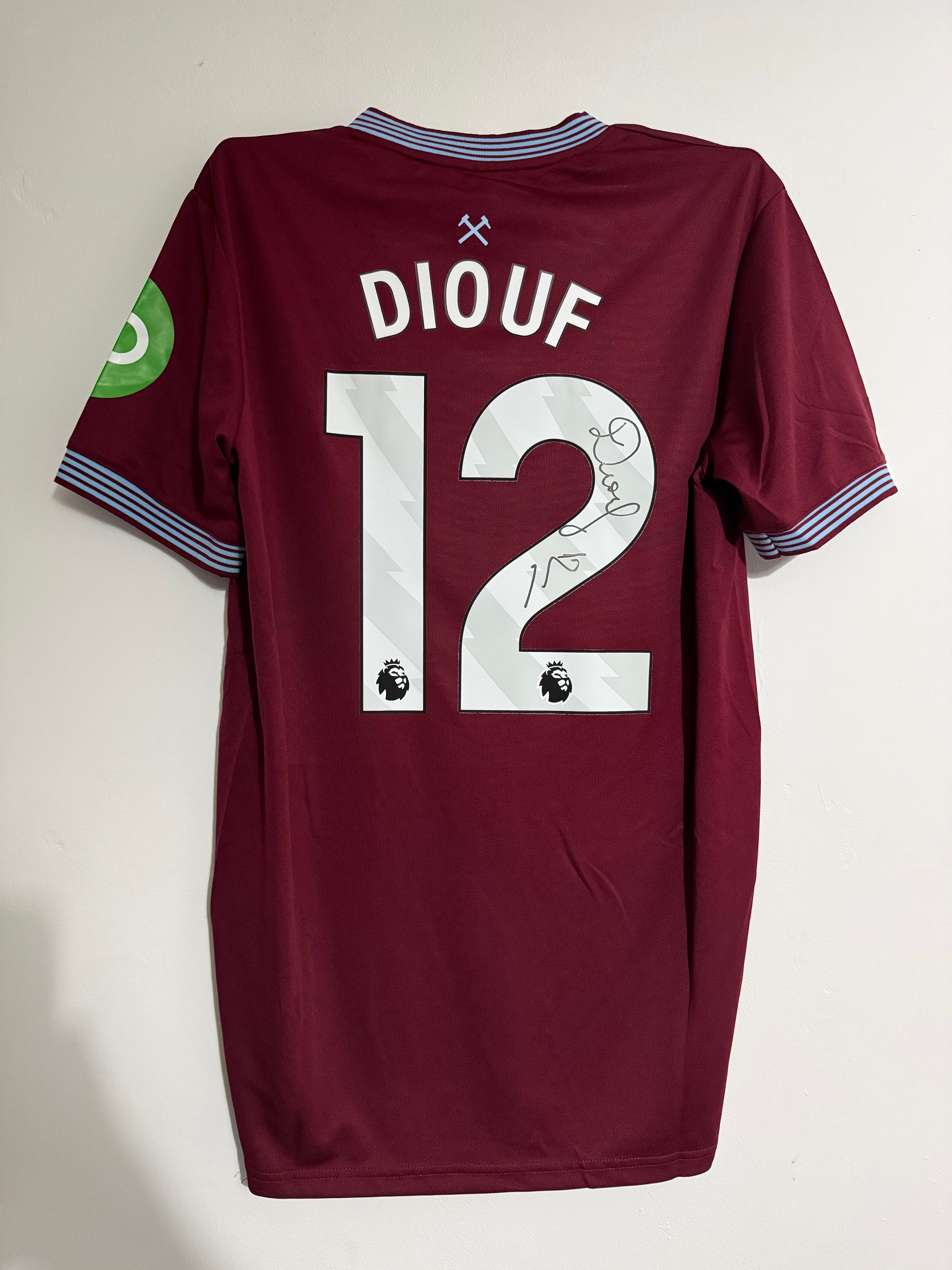 El Hadji Malick Diouf West Ham Signed Shirt *RARE* PROOF & COA AFCON