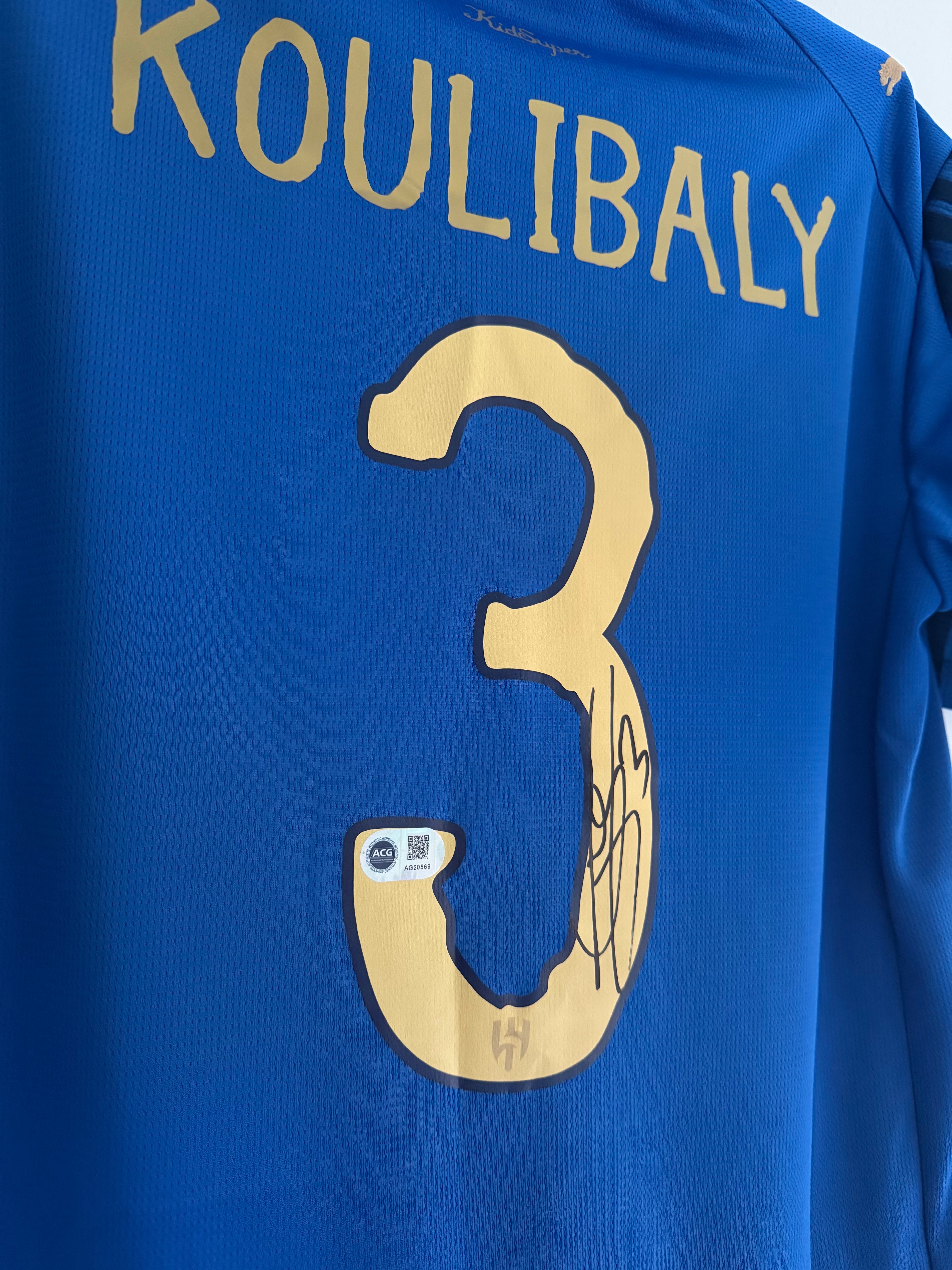 Kalidou Koulibaly Al Hilal Signed Shirt *RARE* COA ACG Cert Authenticated Saudi Pro League
