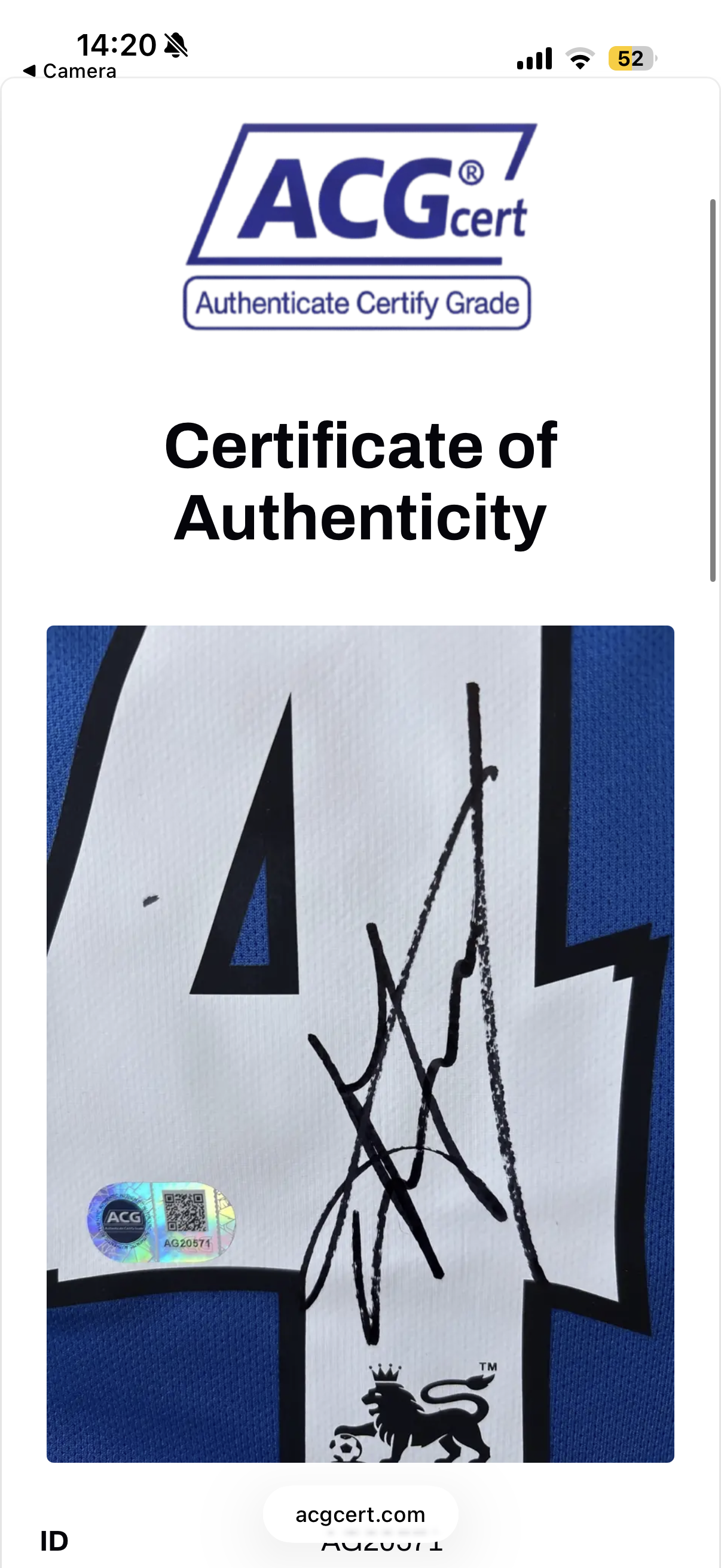 Claude Makelele Chelsea Signed Shirt Centenary Edition RARE Proof Authentication