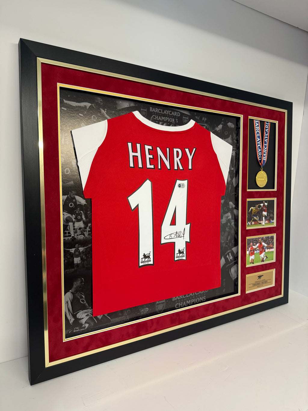 Thierry Henry Arsenal Signed Shirt Framed 03/04 Invincible *RARE* ACG COA