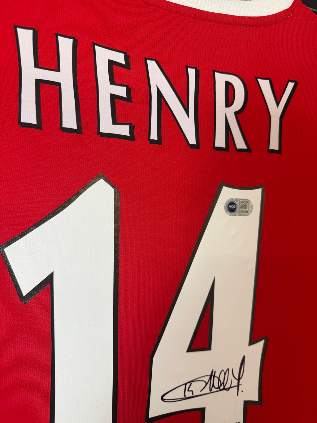 Thierry Henry Arsenal Signed Shirt Framed 03/04 Invincible *RARE* ACG COA