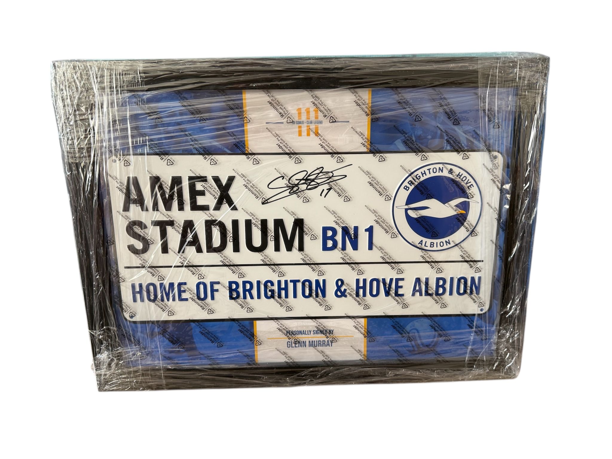 Glenn Murray Brighton Signed Street Sign Framed *RARE* PRIVATE SIGNING