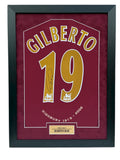 Gilberto Silva Arsenal Signed Shirt Framed 05/06 RARE proof COA Pires HENRY