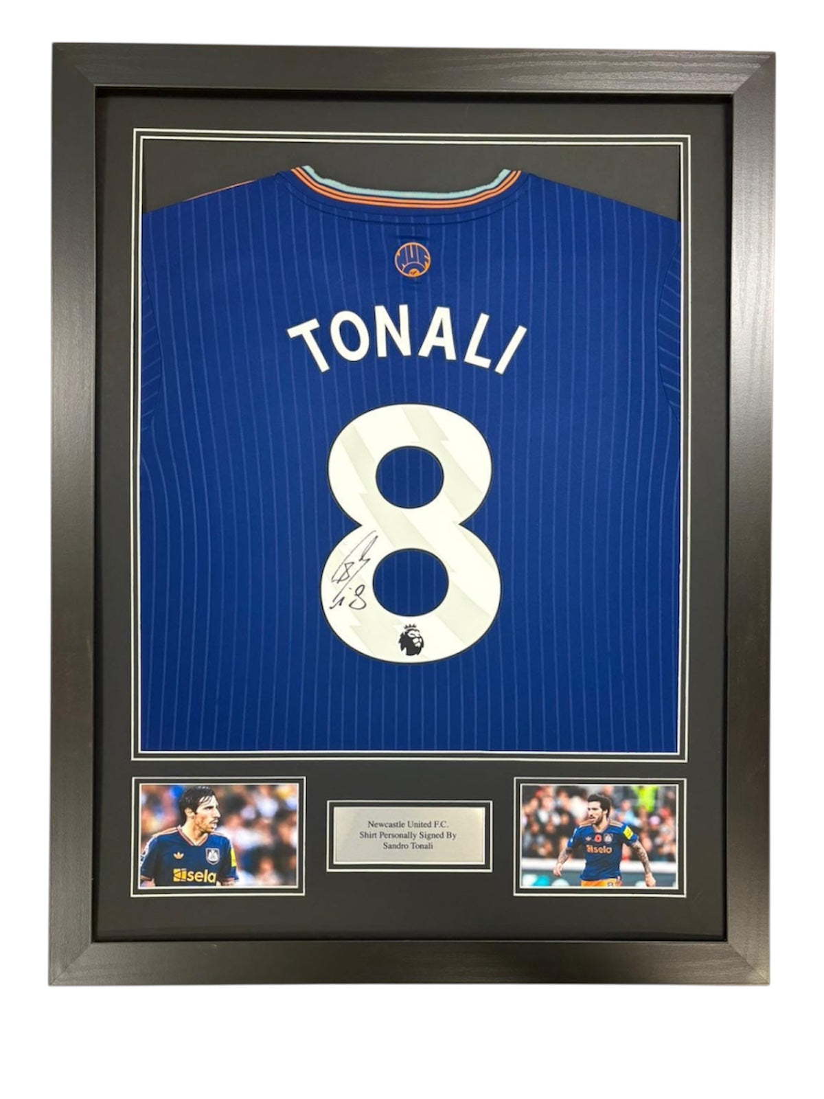 Sandro Tonali Newcastle United Signed Shirt Framed *VIDEO PROOF & COA* RARE