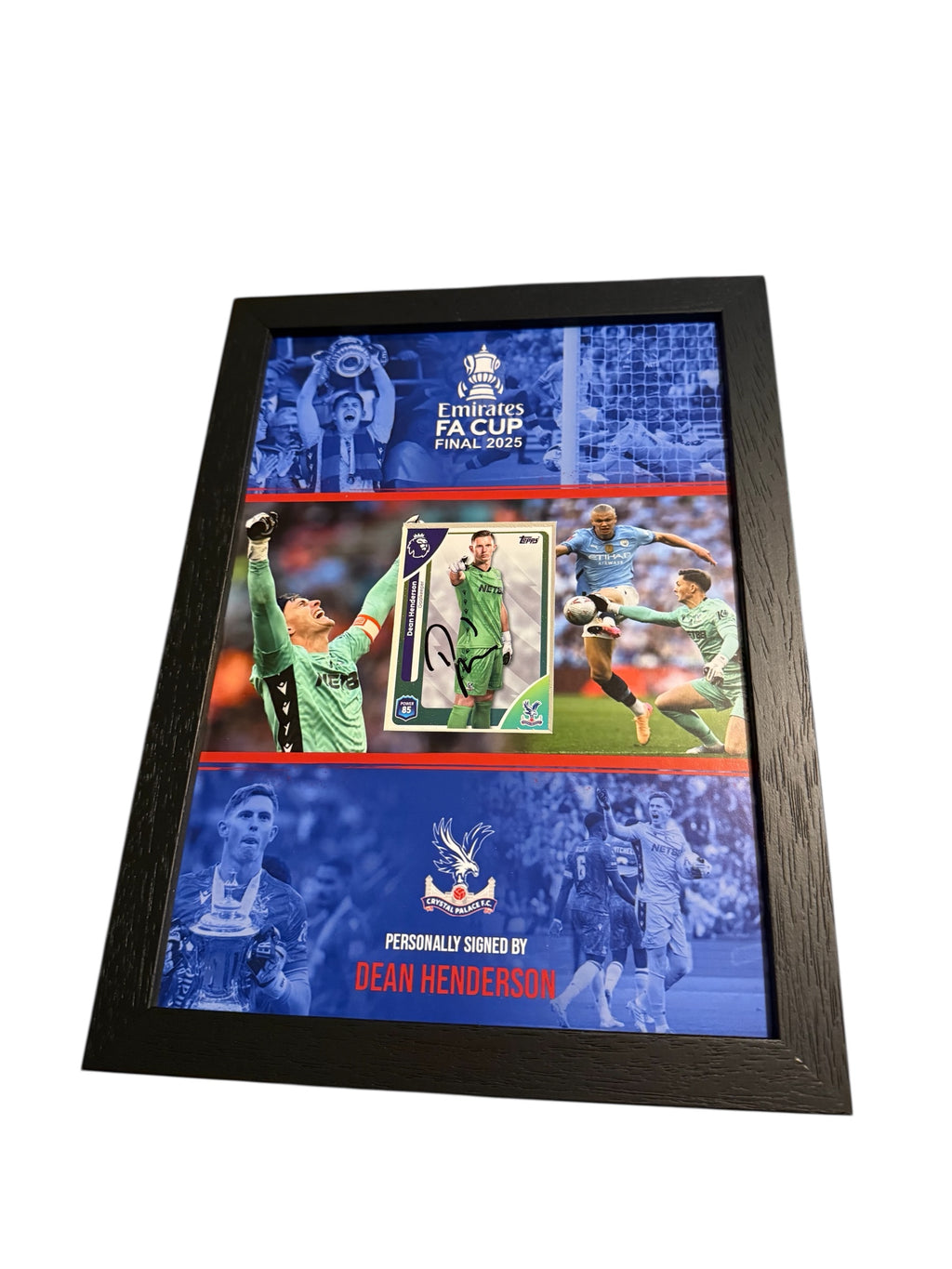 Dean Henderson Crystal Palace Signed Topps Premier League Framed RARE* PROOF COA