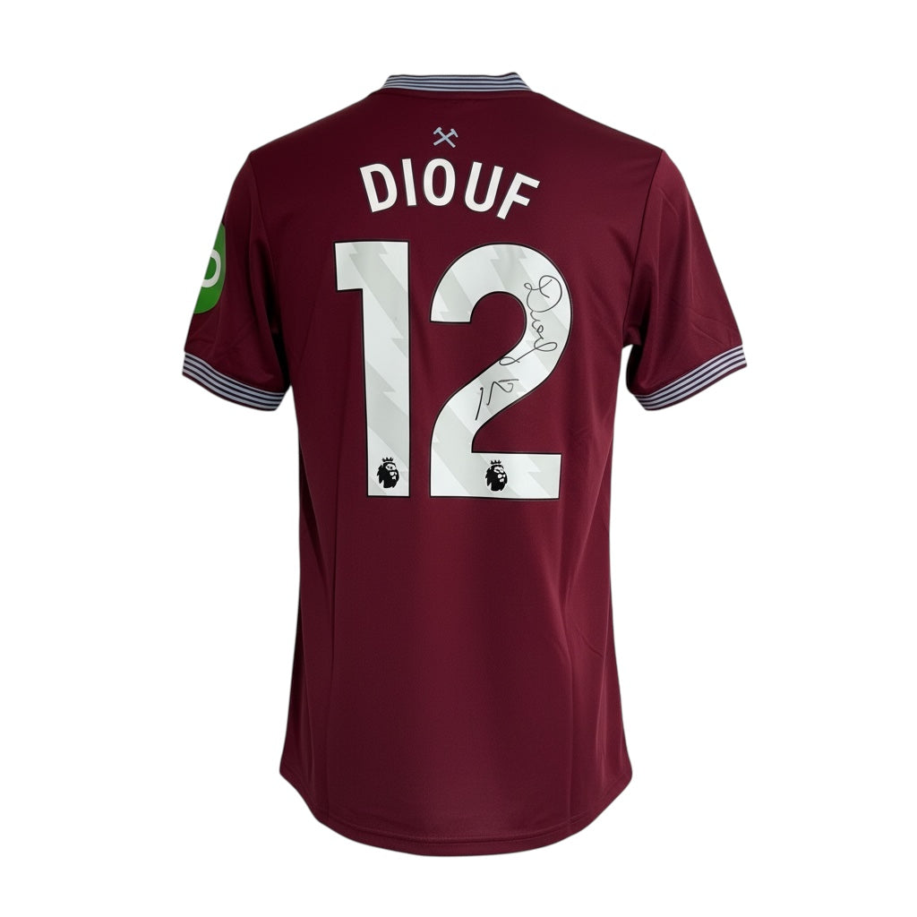 El Hadji Malick Diouf West Ham Signed Shirt *RARE* PROOF & COA AFCON