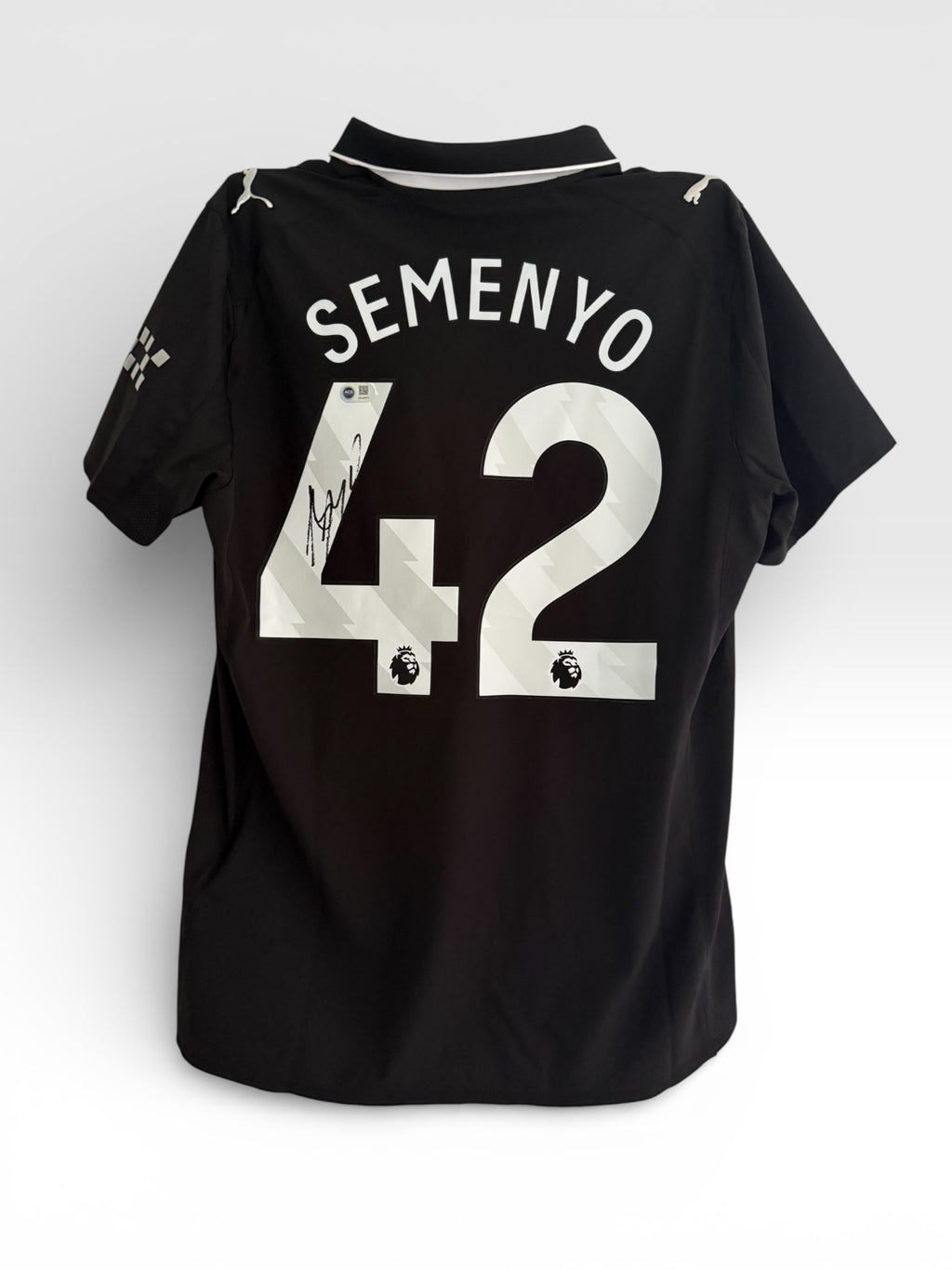 Antonie Semenyo Manchester City Signed Shirt *RARE* PLAYER EDITON *PROOF ACG CRT