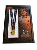 Brennan Johnson Tottenham Hotspur Signed Medal Europa League Framed PROOF & COA