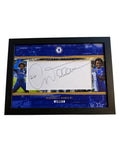 Willian Chelsea Signed Montage Display  *FRAMED* Rare *PROOF & COA*