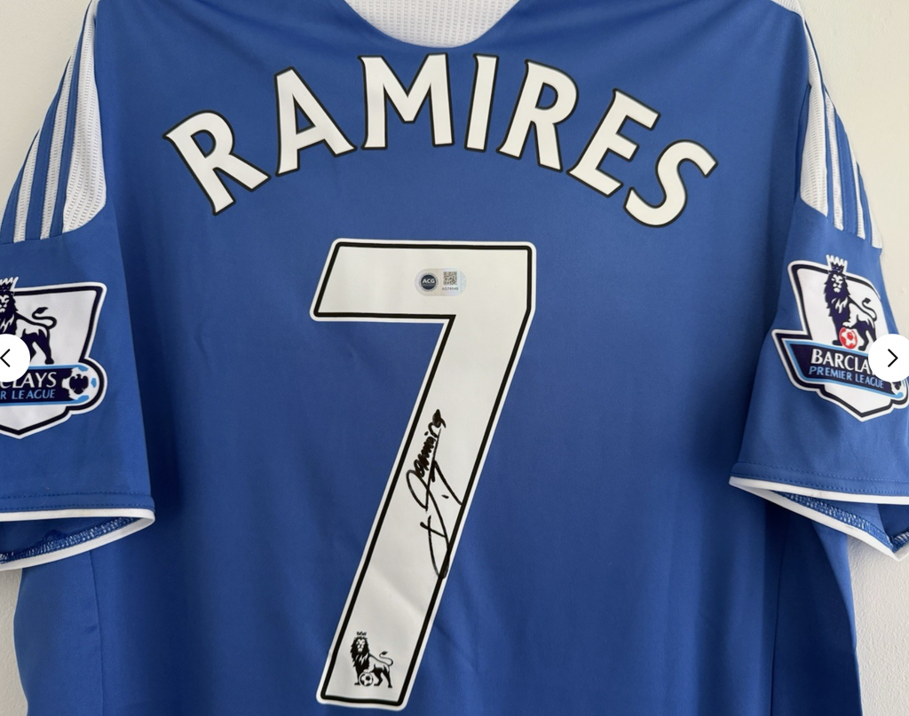 Ramires Chelsea Signed Shirt *RARE* PROOF & ACG AUTHENTICATED