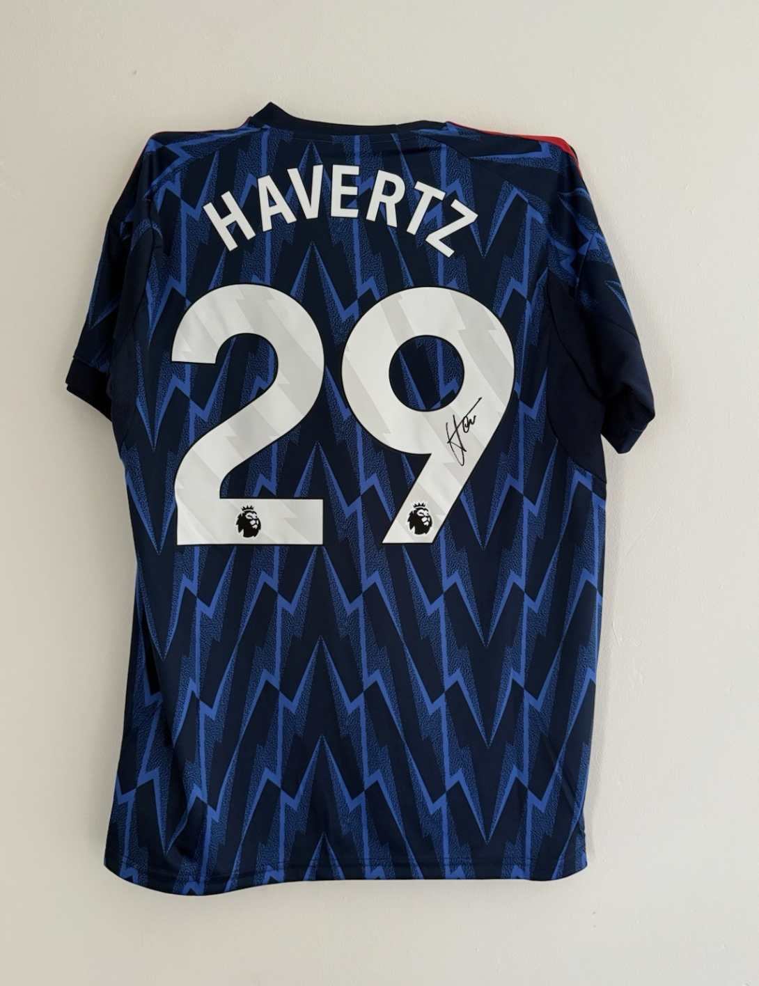 Kai Havertz Arsenal Signed Shirt 25/26 Away *COA & VIDEO PROOF* RARE GERMANY