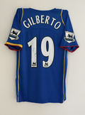Gilberto Silva Arsenal Signed Shirt *RARE* 04/05 Away VIDEO PROOF & COA