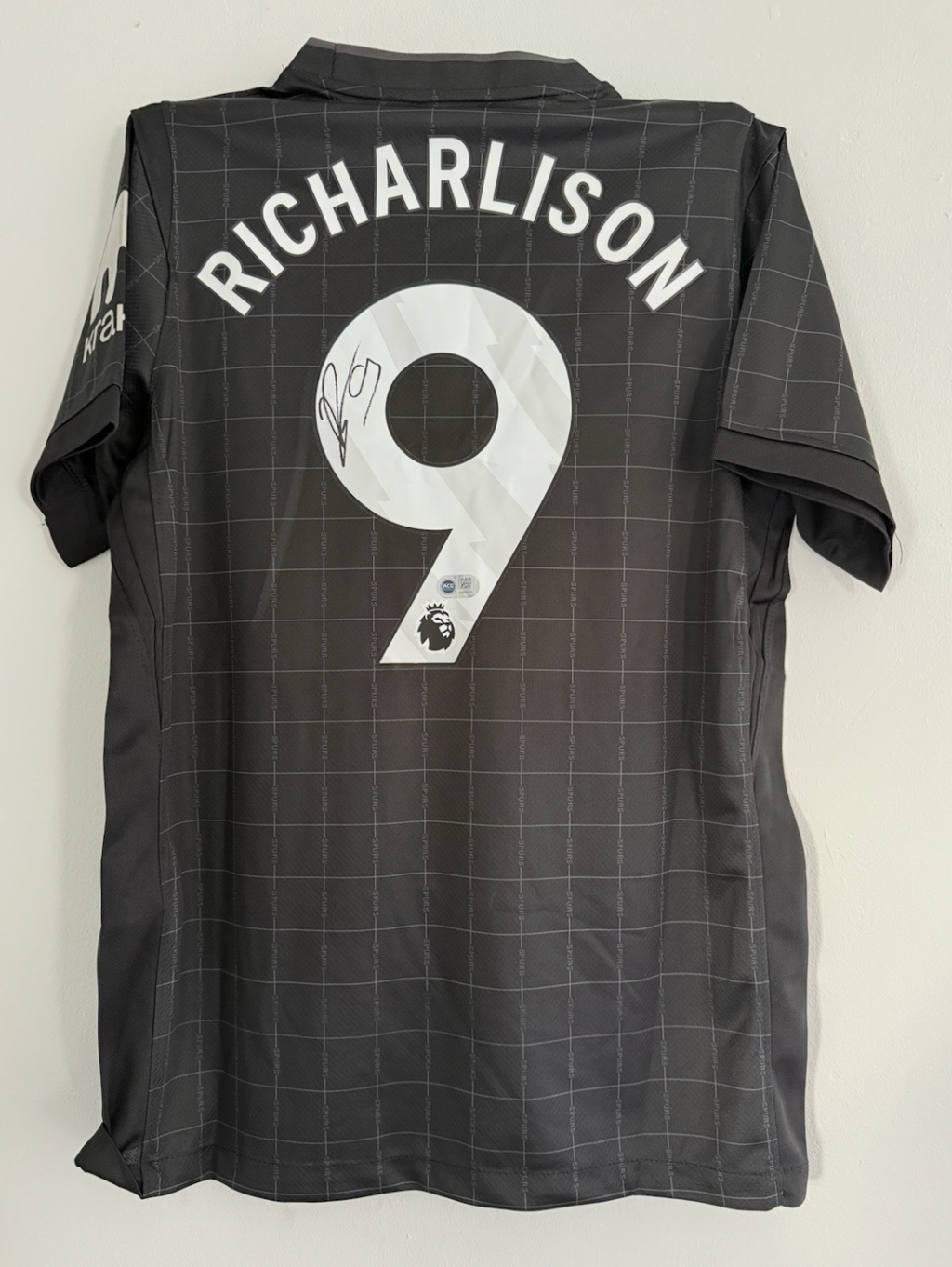 Richarlison Tottenham Hotspur Signed Shirt PROOF & ACG AUTHENTICATED *RARE 25/26