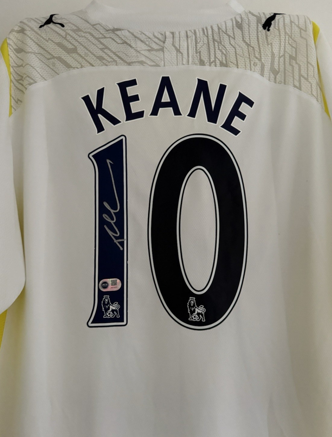 Robbie Keane Tottenham Hotspur Signed Shirt 09/10 *RARE* PROOF & ACG AUTHENTIC