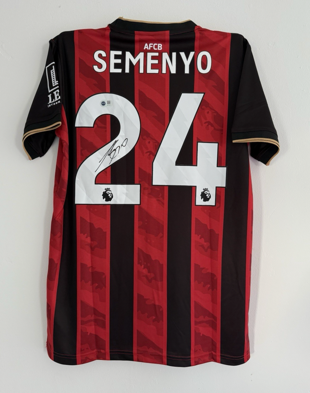 Antoine Semenyo Bournemouth Signed Shirt 25/26 Home ACG AUTHENTICATED RARE PROOF