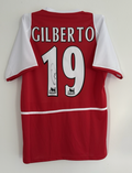 Gilberto Silva Arsenal Signed Shirt 03/04 Home Shirt Premier League WENGER HENRY