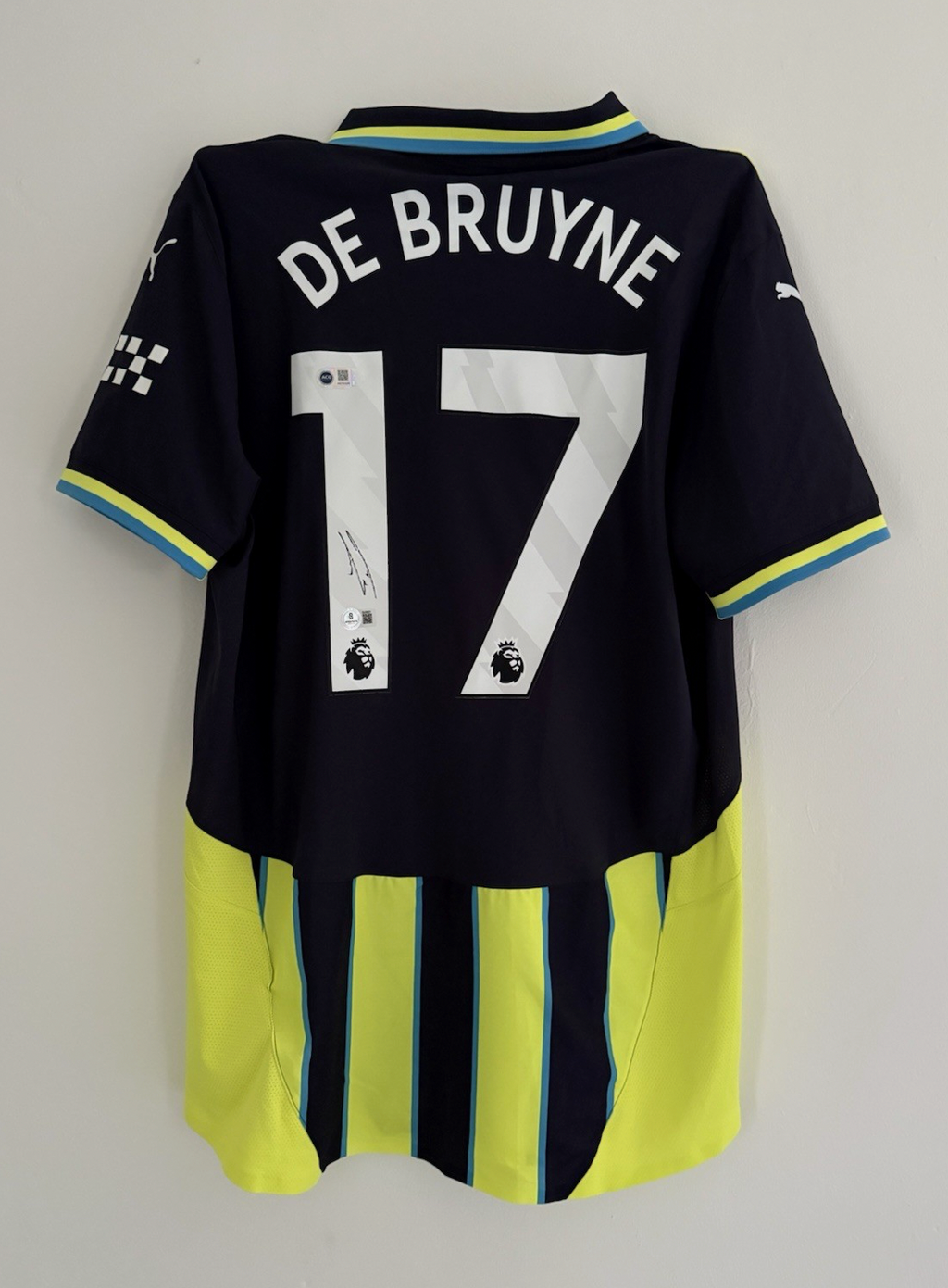 Kevin De Bruyne Manchester City Signed Shirt *BECKETT & ACG COA* RARE* Official