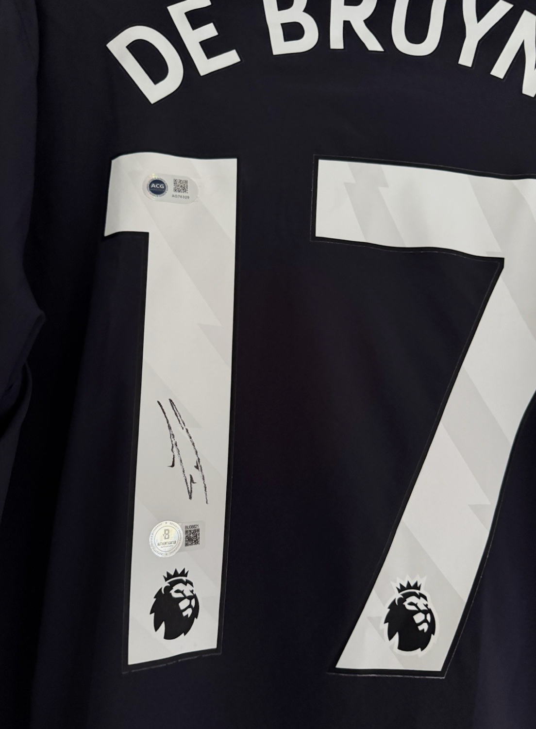 Kevin De Bruyne Manchester City Signed Shirt *BECKETT & ACG COA* RARE* Official