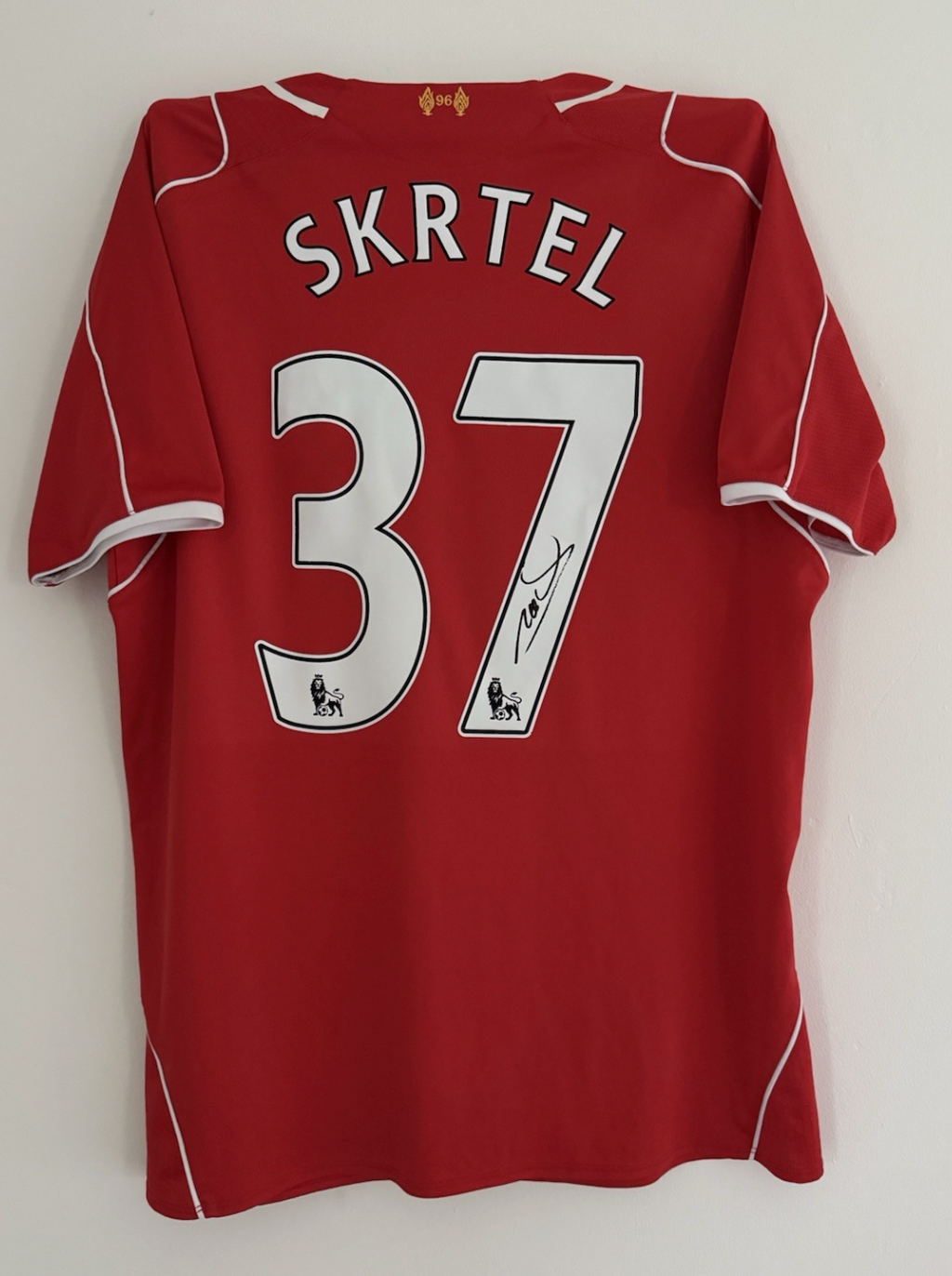 Martin Skrtel Liverpool Signed Shirt *RARE* PROOF & COA 14/15 Season RETRO