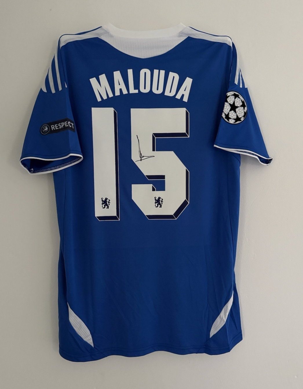 Florent Malouda Chelsea Signed Shirt *RARE* EXACT VIDEO PROOF & COA*
