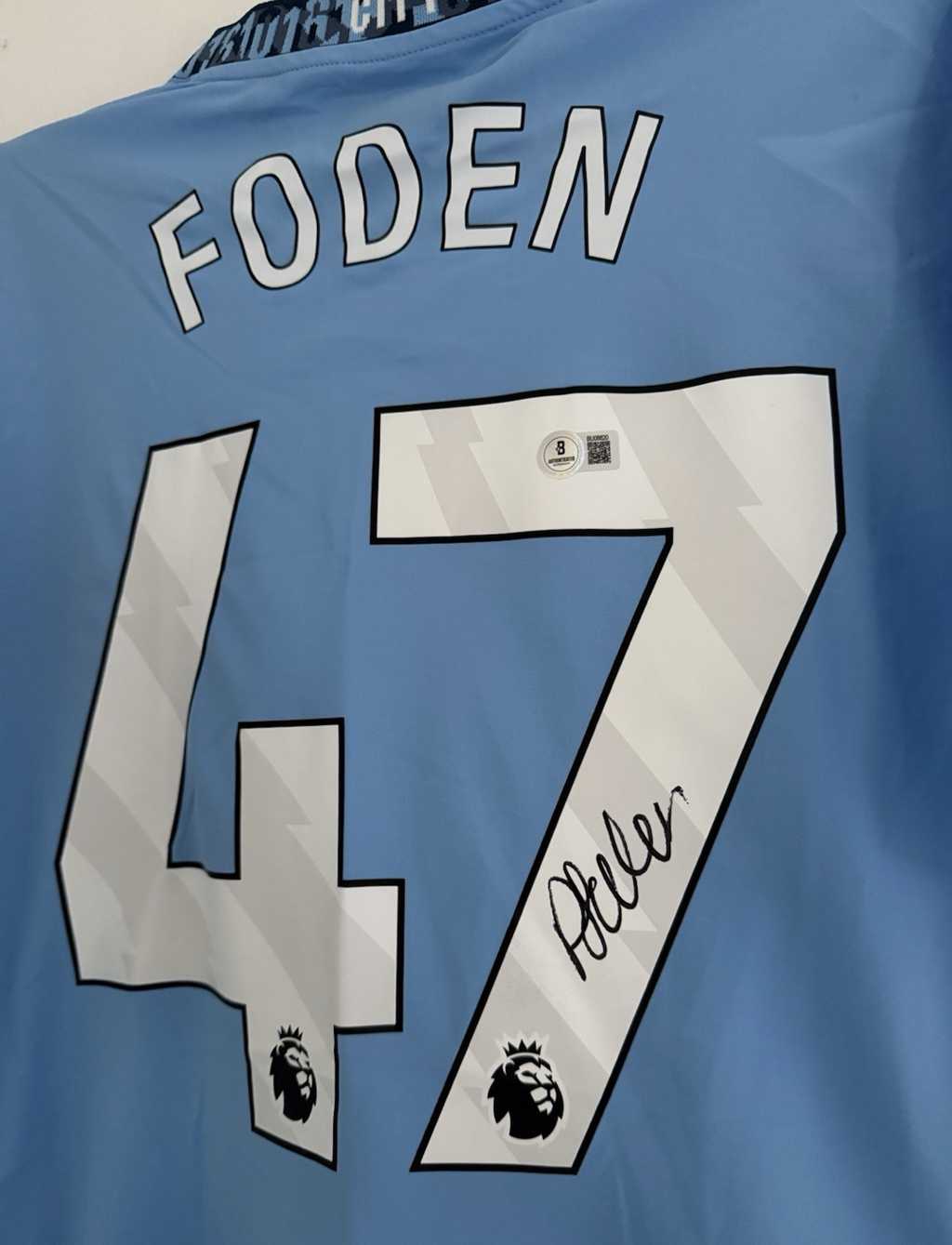 Phill Foden Manchester City Signed Shirt *BECKETT COA* PLAYER EDITION SHIRT RARE