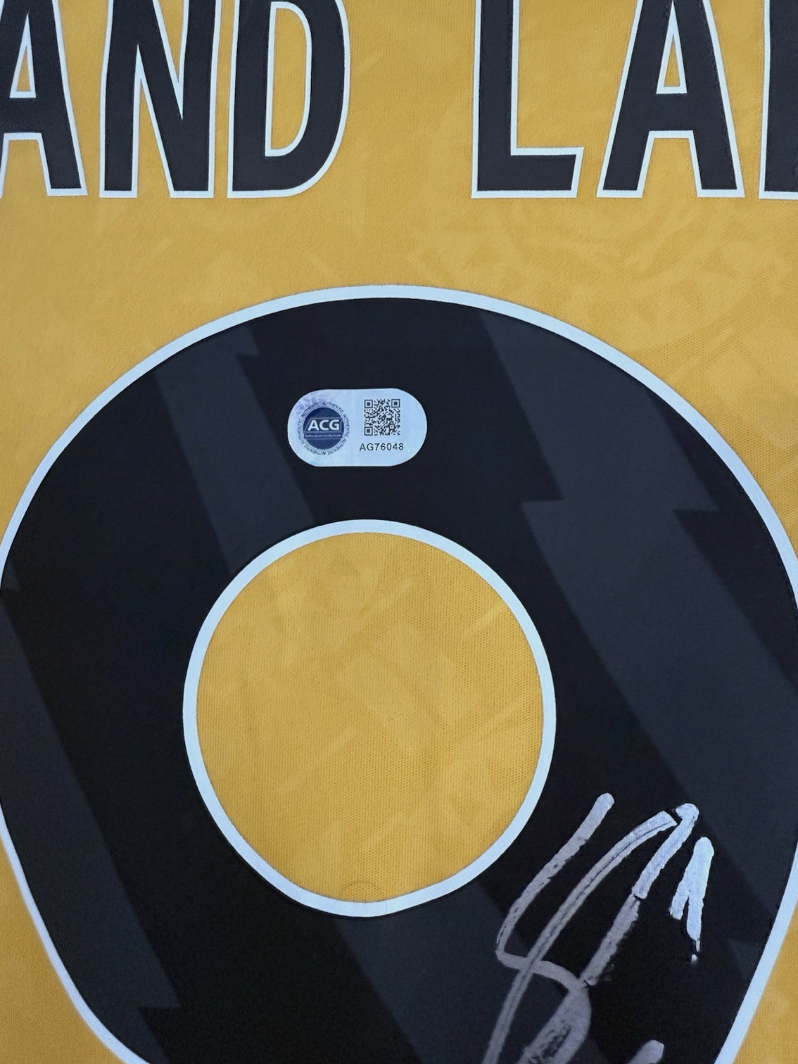 Jorgen Strand Larsen Wolves Signed Shirt *PROOF & ACG authentication* NORWAY