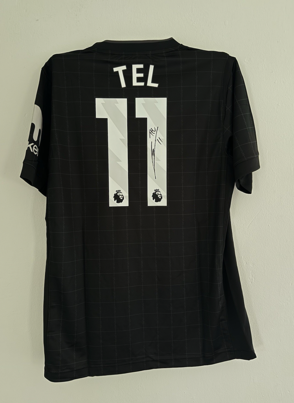 Mathys Tel Tottenham Hotspur Signed Shirt 25/26 Away *PROOF & COA*