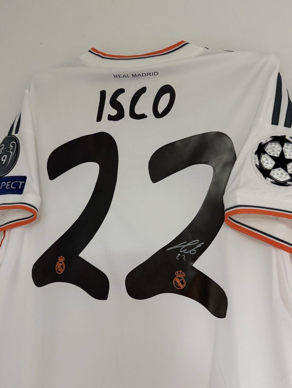 Isco Real Madrid Signed Shirt *CHAMPIONS LEAGUE SHIRT*