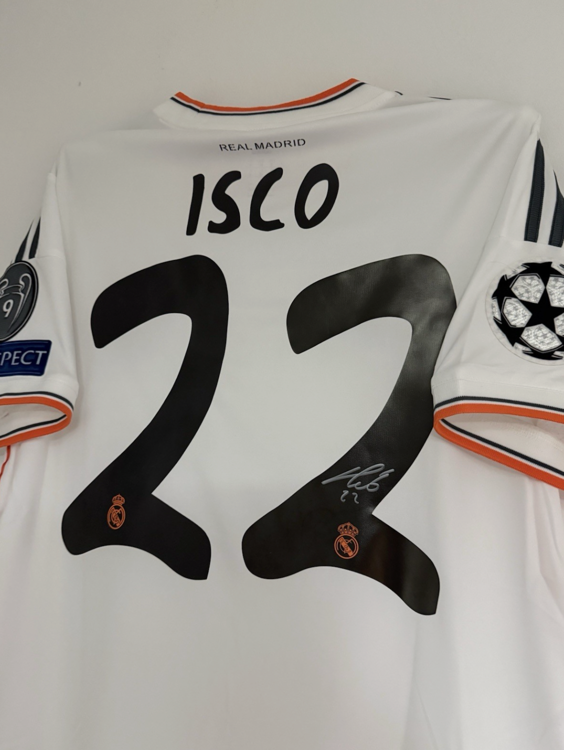 Isco Real Madrid Signed Shirt *CHAMPIONS LEAGUE SHIRT*