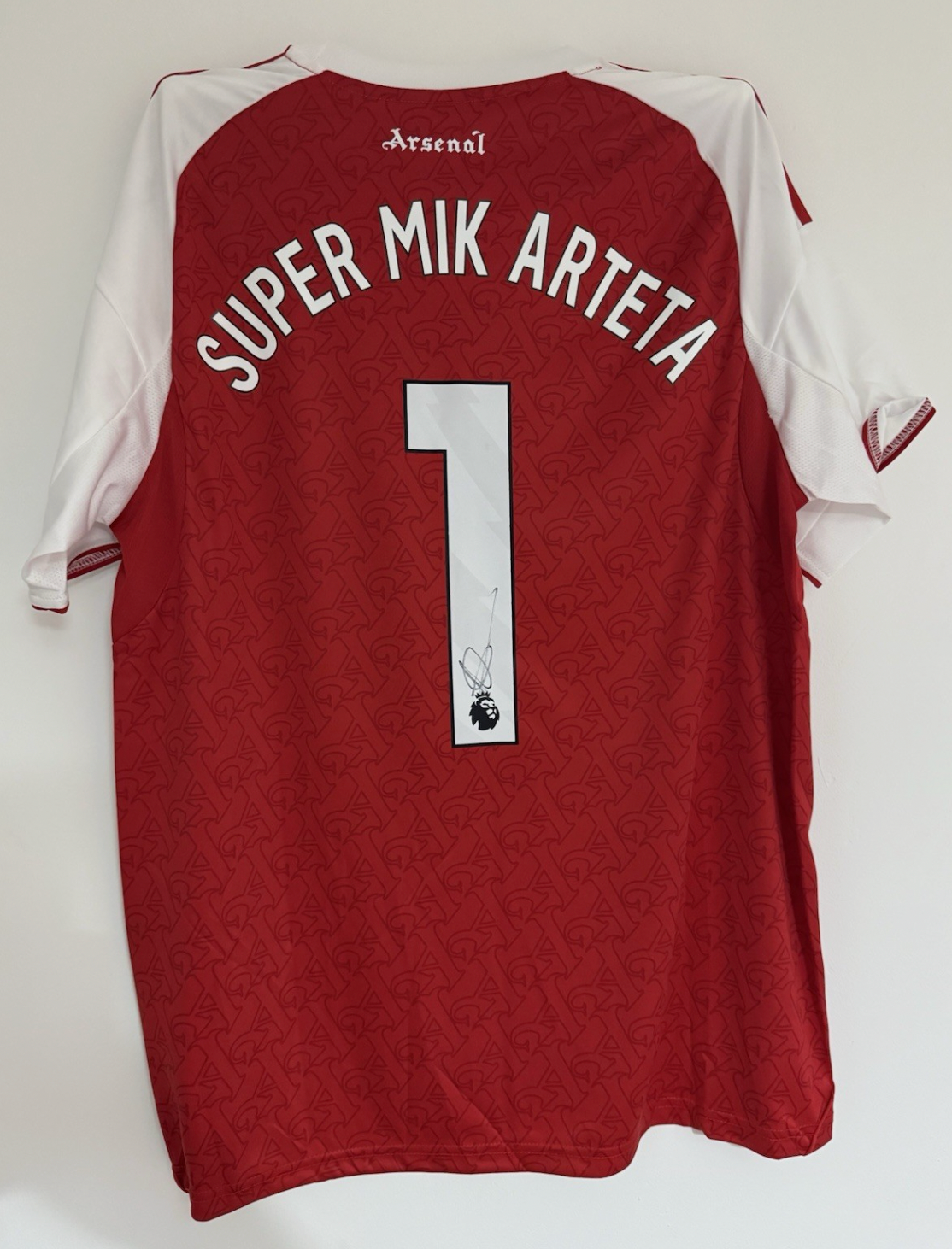 Mikel Arteta Arsenal Signed Shirt *VIDEO proof & COA* RARE