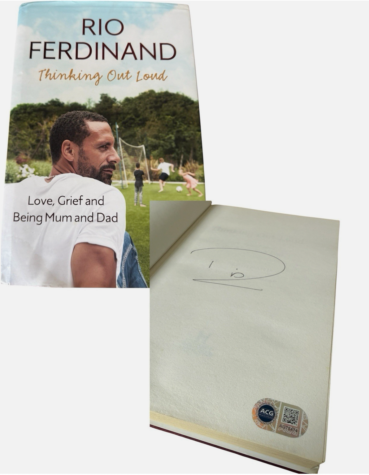 Rio Ferdinand Signed Book Manchester United Legend *COA & AUTHENTICATION*England