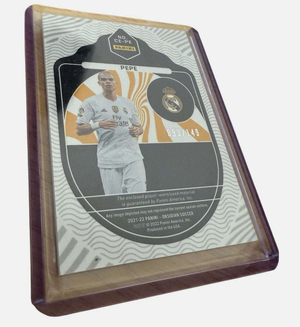 Pepe Panini Cutting Edge Worn Relic *REAL MADRID* GREAT CONDITION *93/149*