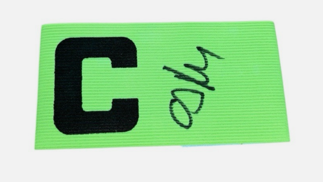 Cafu Brazil World Cup Winning Captain Armband Hand Signed *RARE* VIDEO PROOF+COA