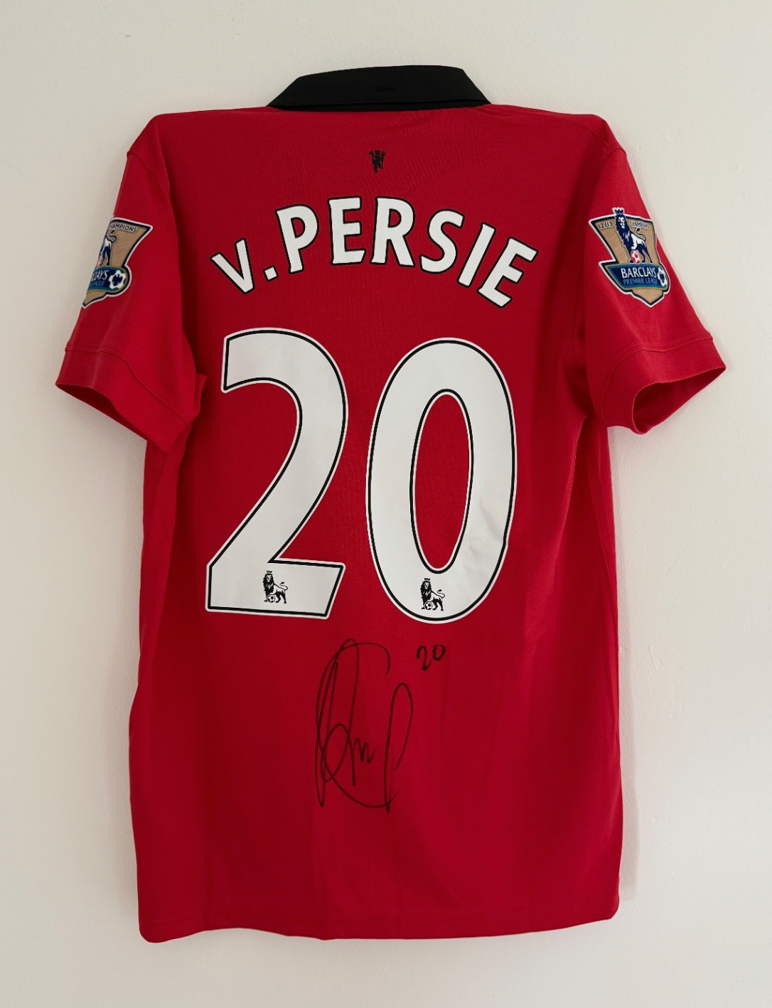 Robin Van Persie Signed Manchester United 13/14 Home Shirt COA Proof Autograph