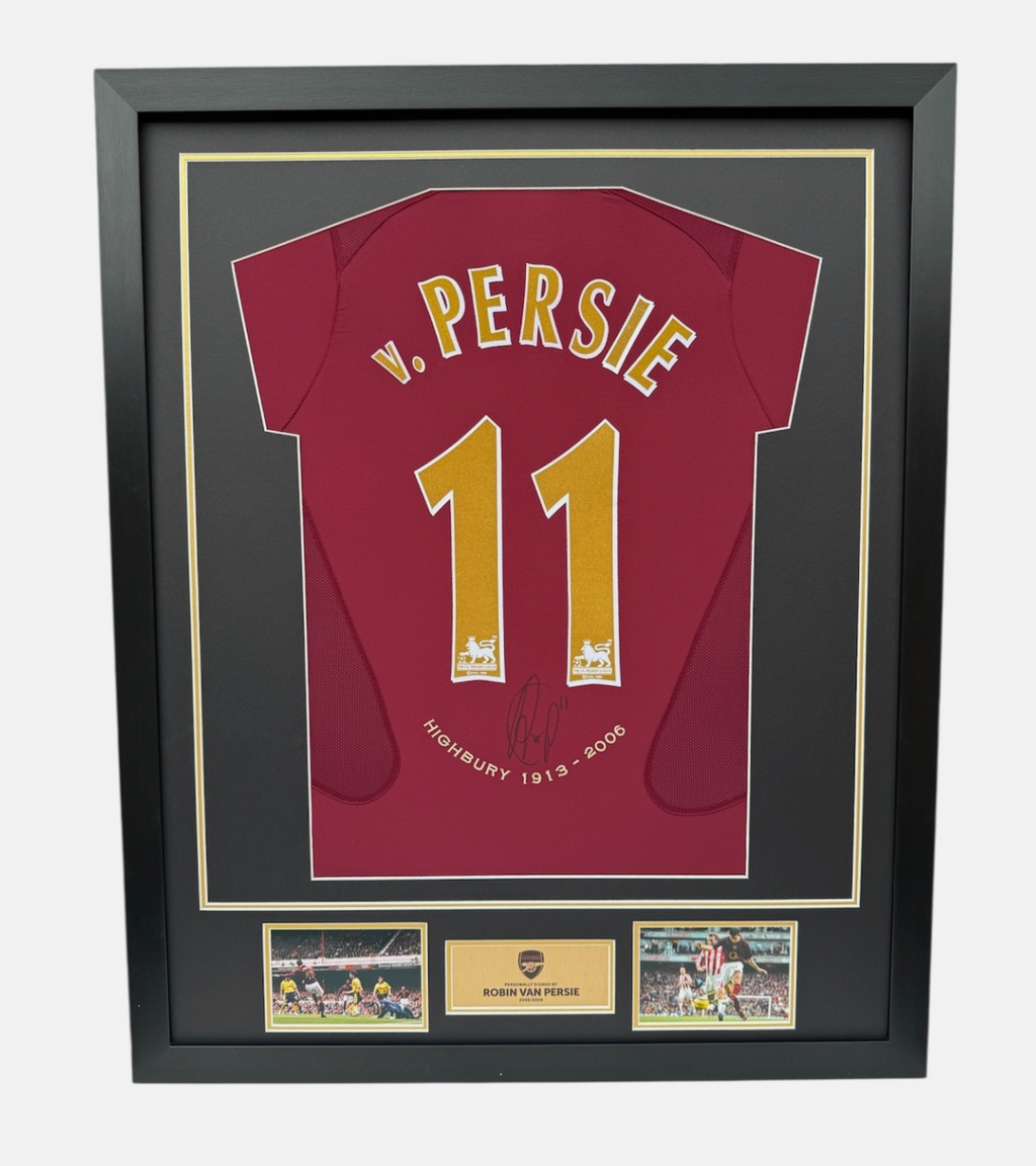 Robin van Persie Arsenal Signed Shirt *FRAMED* RARE PRIVATE SIGNING COA PROOF
