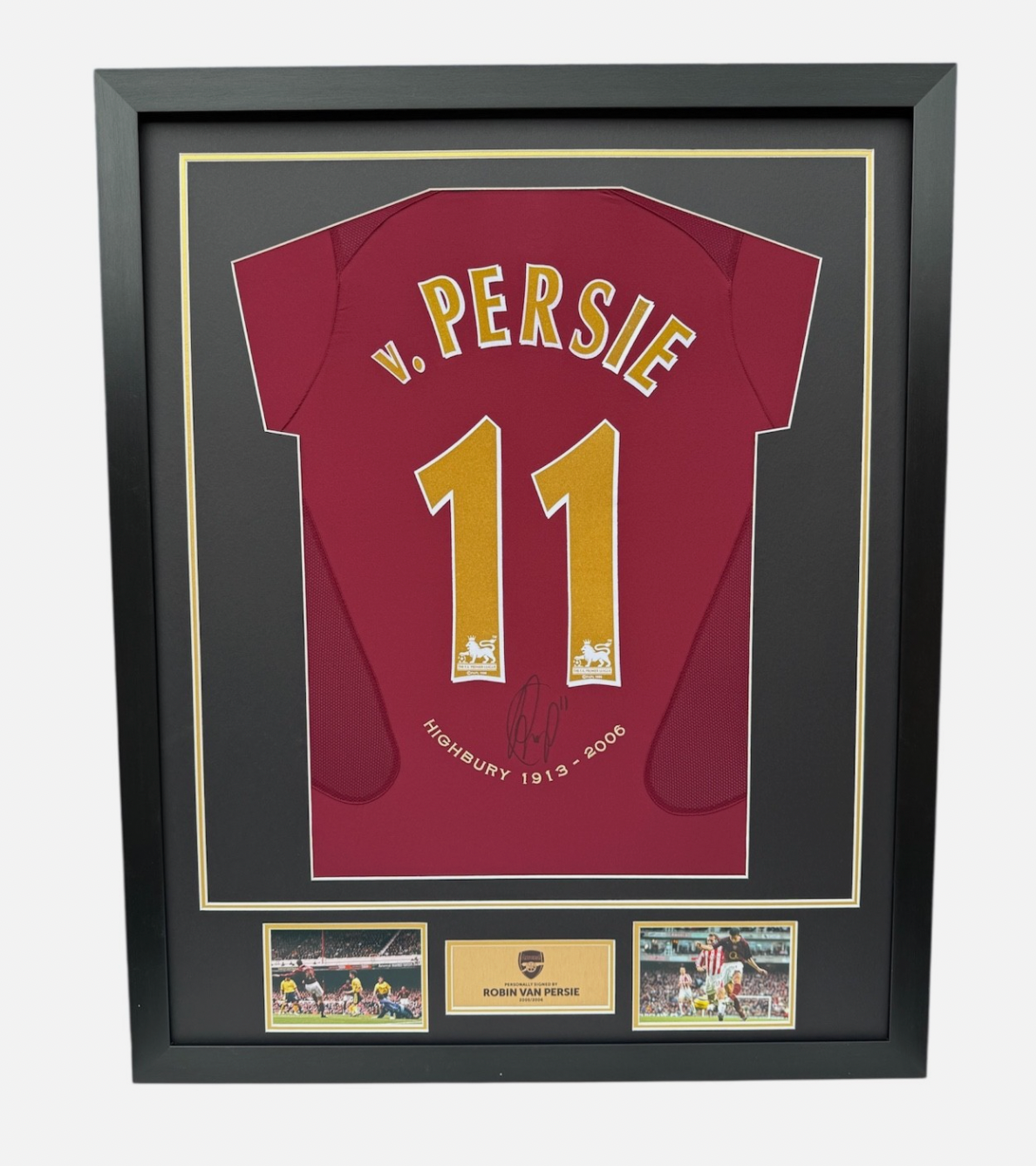 Robin van Persie Arsenal Signed Shirt *FRAMED* RARE PRIVATE SIGNING COA PROOF