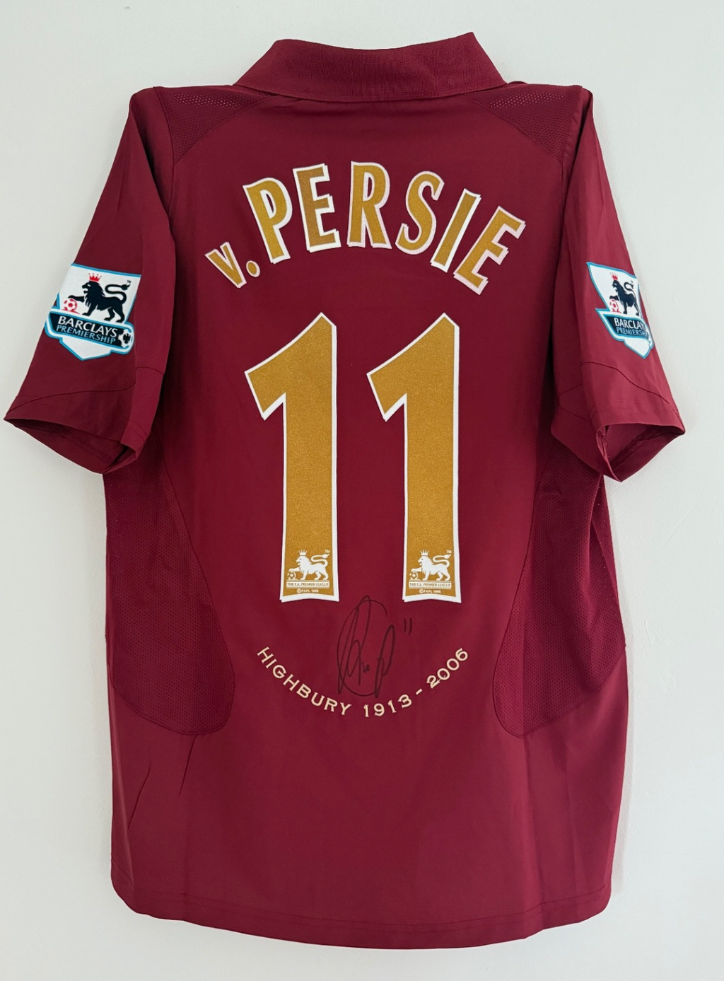 Robin van Persie Arsenal Signed Shirt *FRAMED* RARE PRIVATE SIGNING COA PROOF