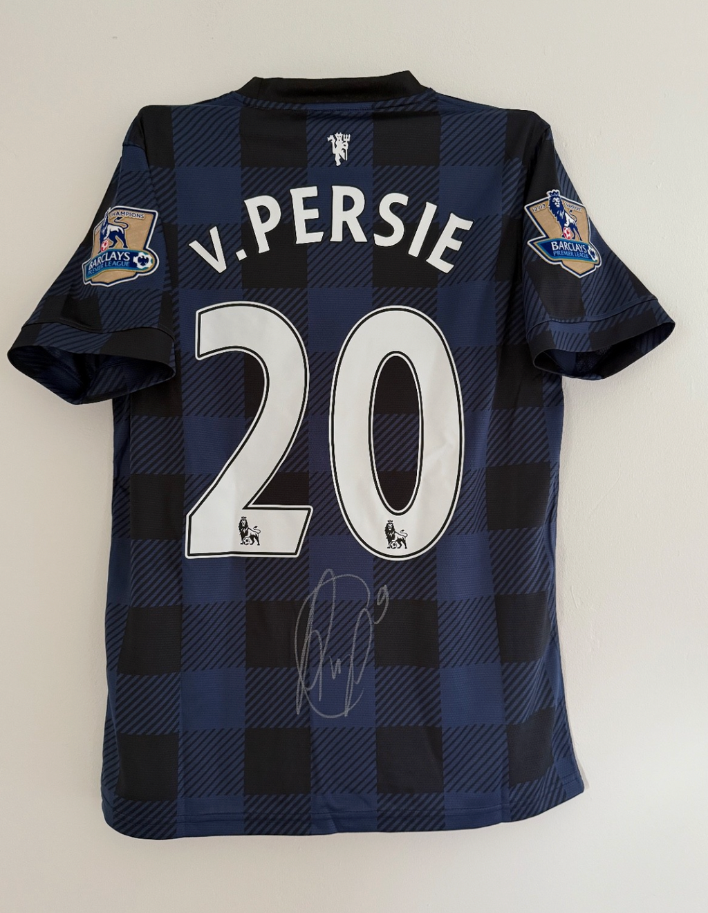 Robin van Persie Manchester United Signed shirt *PROOF* 13/14 *PRIVATE SIGNING*