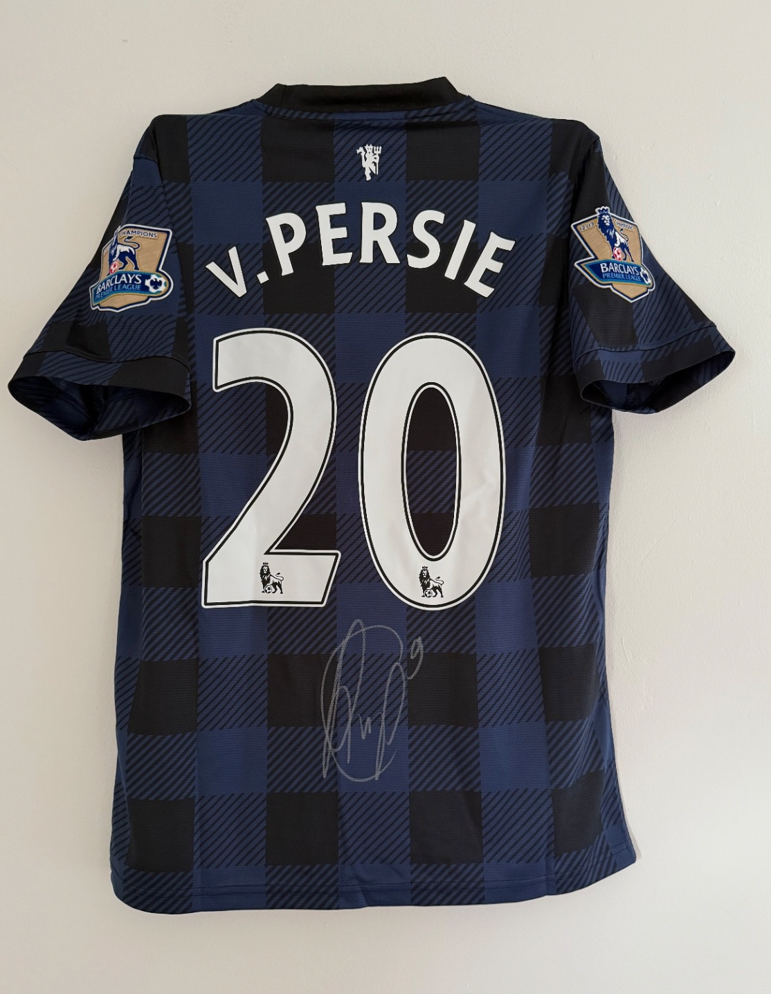 Robin van Persie Manchester United Signed shirt *PROOF* 13/14 *PRIVATE SIGNING*