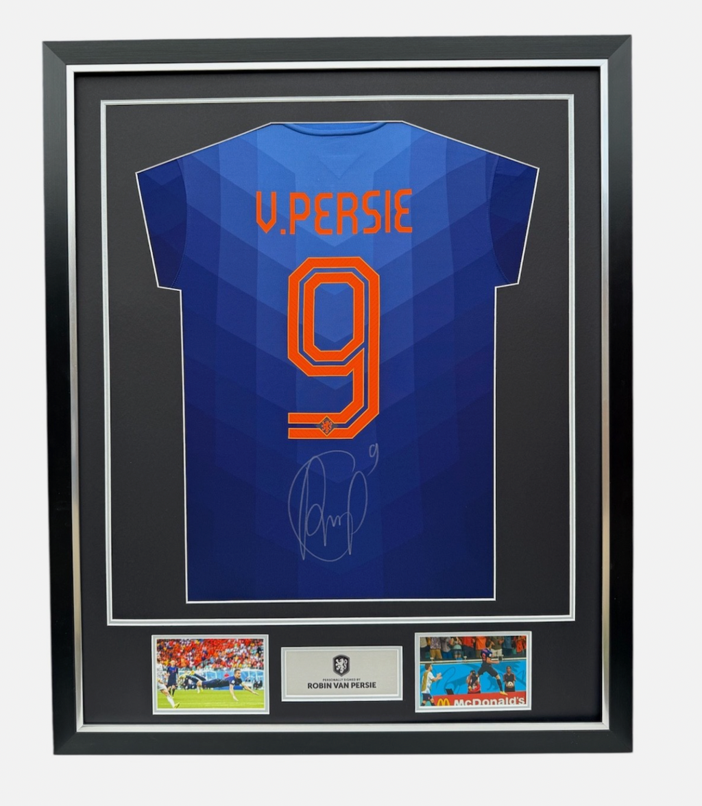 Robin van Persie Netherlands Signed Shirt *FRAMED* RARE EXACT PROOF COA