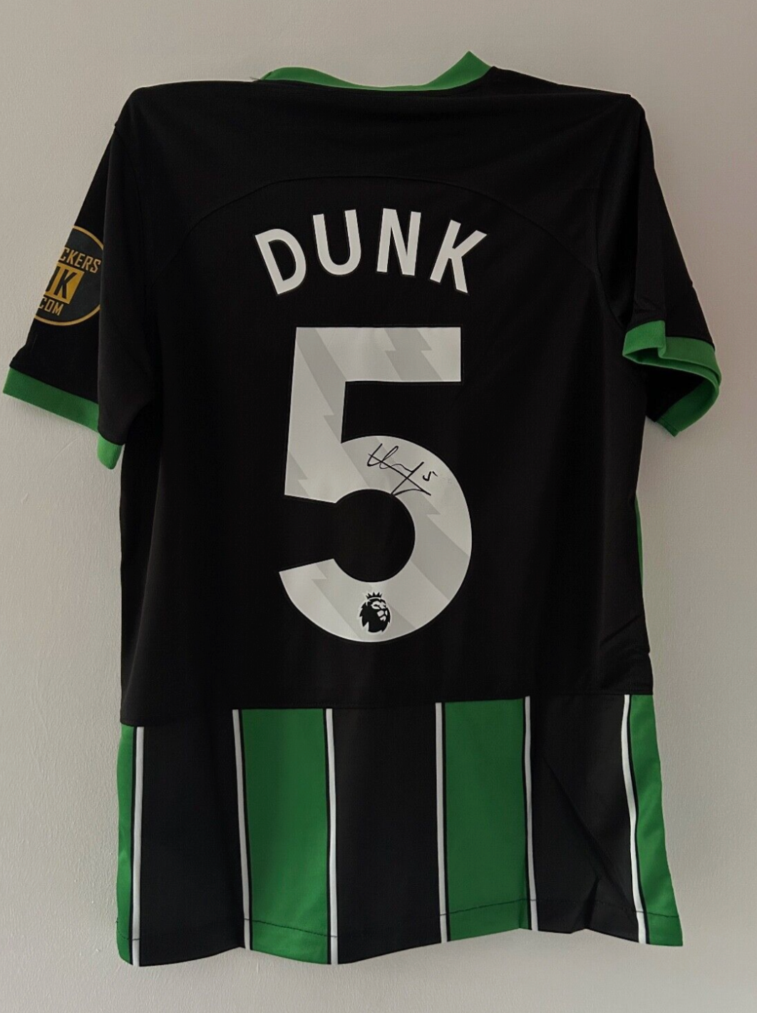 Lewis Dunk Brighton Signed Shirt *EXACT VIDEO PROOF INCLUDED*